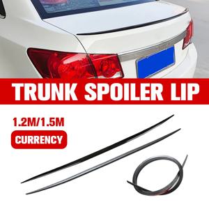 ​ ​ 유니버설 소프트 카 스포일러 스티커 트림 트렁크 윙 1.2/1.5m 블랙 보닛 해치 게이트 경량 립 PU 지붕 유연한 새로운
