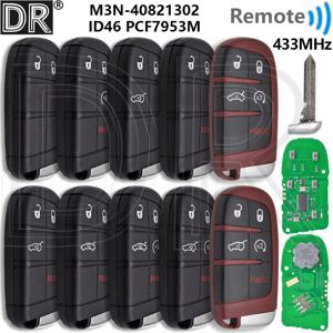 그레이트 ID46 PCF7945/53A 지프 그랜드 체로키 크라이슬러 닷지 여행 챌린지 RAM SRT Hellcat 용 433MHz 근접 자동차 원격 키