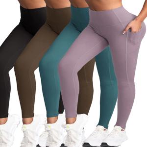 S-2XL 가을 주머니 체육관 레깅스 여성은 높은 허리 러닝 야외 스포츠 레깅스 여성 Activewear 스트레치 바지를 밀어