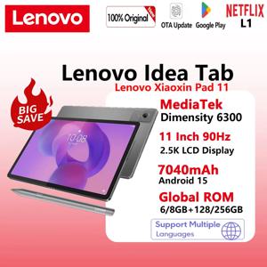 글로벌롬 레노버 샤오신 패드 11 미디어텍 디멘시티 6300 11인치 2.5K 화면 128GB 256GB ROM 7040mAh 아이디어 탭 안드로이드 태블릿 2025