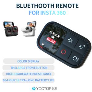 YOCTOP은 Insta360 스포츠 카메라 X3, X4, X5, GO 3S, Ace Pro2 블루투스 리모컨 방수 액세서리에 적합합니다.