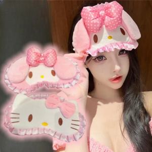만화 마이 멜로디 눈가리개 고양이 귀여운 안대 편안한 수면용 눈가리개 일본 스타일 아이쉐이드 소녀용