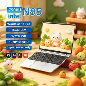 2026 퀸티센셜 오리지널 15.6인치 노트북 N95 FHD IPS 디스플레이 120Hz 루미너스 울트라리어 스크린 7500mAh 32GB/2TB SSD 라디언트
