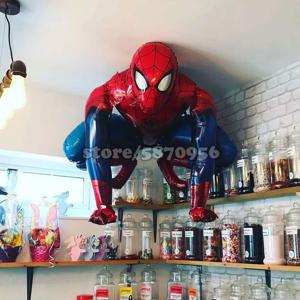 1개 슈퍼히어로 풍선 어린이 슈퍼히어로 생일 파티 장식 베이비 샤워 풍선