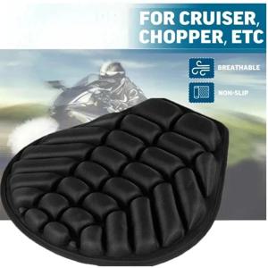 오토바이 3D 시트 쿠션 블랙 폼 부드럽고 편안한 통기성 EVA 시트 커버 매트 오토바이 전기 자전거 액세서리