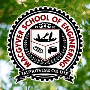 Macgyver School of Engineering 오토바이 스티커 오토바이 연료 탱크 헬멧 스케이트 보드 선 스크린 비닐 데칼 방수
