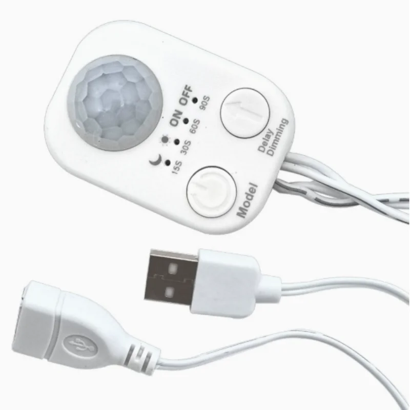 최적화된 버전(더 매력적, 128자 이내): DC 5V-24V USB PIR 모션 센서 스위치 L용 적외선 인체 감지기