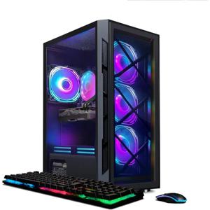 게이밍 PC 컴퓨터 데스크탑, 코어 i7 8세대 최대 4.1GHz, 라데온 RX 5700 8G, 32GB DDR4, 1TB SSD, WiFi 6, BT 5.2, R