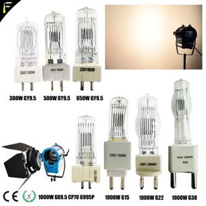 스튜디오 램프 M40 램프 500W/230V GY9.5 T19 1000W 230V CP/73 FKK 2000W 240V G38 T26 650W GY9.5 할로겐 텅스텐 전구 스튜디오