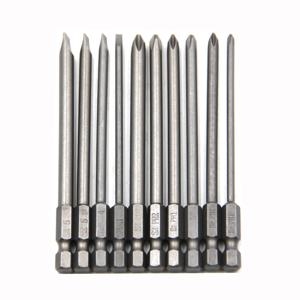 10pc 크로스 100mm 육각 핸들 스크루 드라이버 세트 마그네틱 스트레이트 확장 스크루 드라이버 전동 공구 액세서리