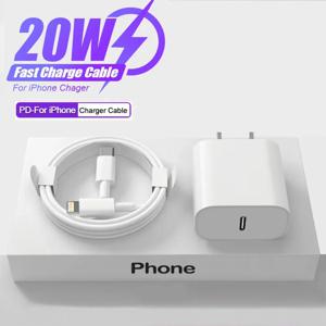 iPhone 13 mini 12 11 pro 14 Pro Max Plus X XR XS USB 유형 C 고속 충전 충전기 케이블 액세서리 용 20W 고속 충전기