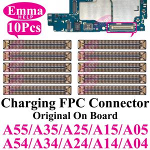 삼성 갤럭시 A54 A34 A14 A04 A35 A55 A25 A15 A05s A24 USB 충전 포트용 FPC 커넥터 10개 (보드 내장형)