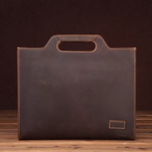 남성용 크레이지 호스 가죽 숄더백 빈티지 크로스바디 백 남성용 토트백 최상급 소가죽 비즈니스 서류가방