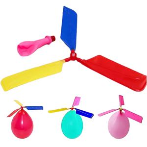  ﻿ 1/3/6PCS 프로펠러 풍선 헬리콥터 학생 과학 실험 교육 도구 휘슬이있는 DIY 풍선 학교 공급품 TMZ