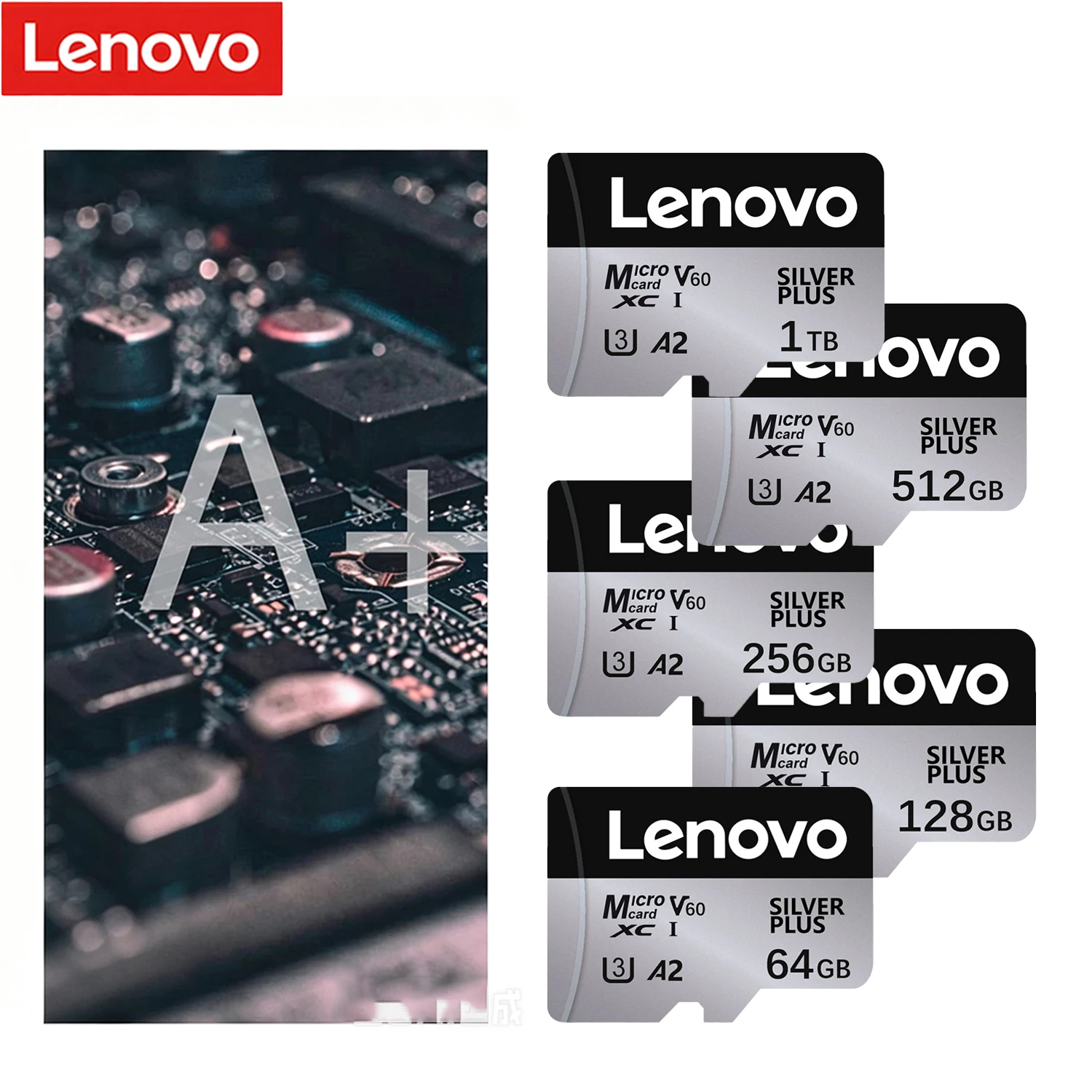 레노버 메모리 카드 1TB 고속 TF 플래시 카드 C10 U3 A2 지원 카메라폰 닌텐도 스위치 64GB 128GB 256GB 512GB TF 카드