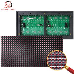Led 모듈 단일 색상 빨간색 흰색 청이 노란색 녹색 고휘도 P10 야외 10mm DIP led 스크린 디스플레이