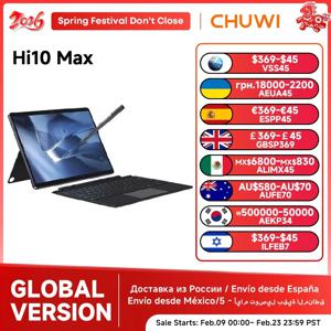CHUWI Hi10 Max 태블릿 2 in 1 태블릿 PC 12.96인치 3K 디스플레이 N150/N100 노트북 12GB 램 512GB 저장용량 윈도우 11 태블릿 2.4G/5G 와이파이
