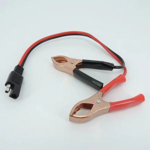 배터리 악어 클립 케이블 클램프 커넥터 코드 H2, 14AWG 36cm 2 핀 SAE 빠른 연결 해제 플러그