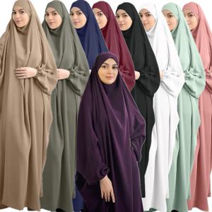 도매 통기성 Hijab liturgical 착용 Lslamic 터키 가운 여성 두바이 이슬람 표준 의류 중동 Abaya
