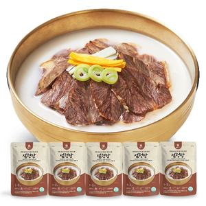 설렁탕 600g * 5개 세트 엠에스푸드 곰탕 곰국 즉석 요리 캠핑 간단 간편 엄마손맛 간편식 혼밥 음식