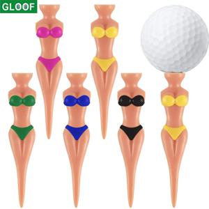 5pc 재미 있은 골프 티 레이디 비키니 소녀 골프 티, 78 mm 플라스틱 핀업 골프 티, 골프 훈련을위한 홈 골프 티, 골프 액세서리