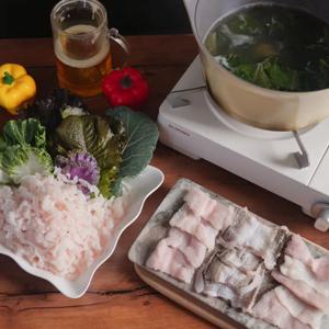 [푸디앤] 남해 자연산 갯장어 하모회, 샤브샤브 (1kg손질 후 600g)