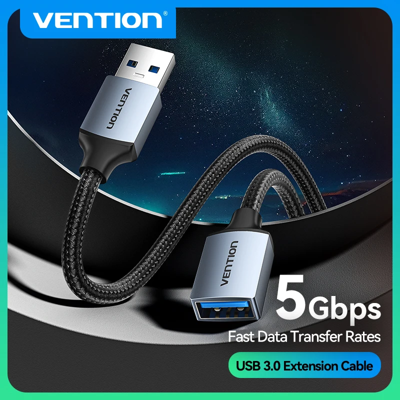 Vention USB 익스텐션 케이블 수-암 3.0 USB 연장 케이블, PS4 Xbox 스마트 TV PC용 USB 익스텐션 케이블, USB 3.0