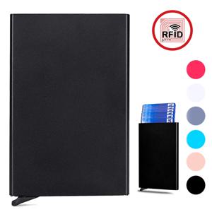 안티 Rfid 차단 보호 매직 남자 ID 신용 카드 소지자 지갑 남자 여자 금속 비즈니스 은행 신용 카드 소지자 케이스