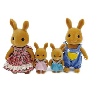 Simulação em miniatura 숲속의 가족 인형, 레나, 팬더, 피규어 애니마이스, 모빌리아리오, 나탈, 프레젠테스 드 애니버서리, 인형의 집,