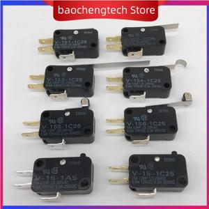 정품 대형 마이크로 스위치 V-15-1A5, OMRON용, 1B5 1A6 1B5 1C25 9A5 105 1B6 151 152 153 154 155 156 103-1A4-T, 신제품