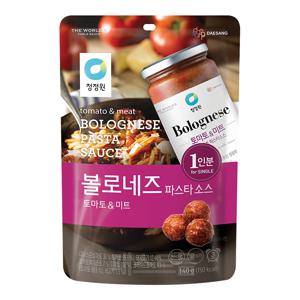 청정원 싱글파우치 볼로네즈 파스타소스 140g