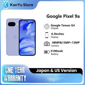 새로운 구글 픽셀 9a 6.3인치 1080 x 2424 pOLED 120Hz 5100mAh 유선 구글 텐서 G4 타이탄 M2 8GB 램 128/256GB 스마트폰