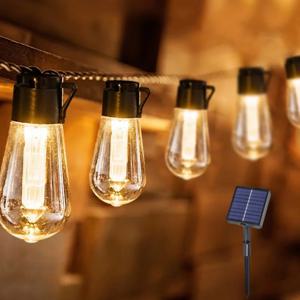 1PC 5M10LED/8M20LED 방수 태양 LED 파파야 빛 문자열, 8 가지 조명 모드, 파티, 캠핑 및 경로 장식에 사용