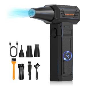 U7 울트라 터보 팬 제트 휴대용 LED 압축 공기 먼지 제거기 180000 RPM 58m/s 속도 키보드 자동차 PC 가정 청소용