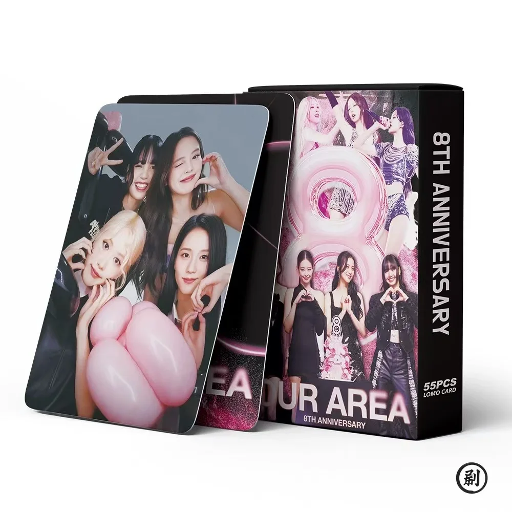 55개/세트 Kpop UNIS CURIOUS 로모 카드 걸그룹 8주년 HD 포토 카드 소년 소녀 수집용 선물