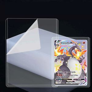 25-150pcs 하드 카드 홀더 보호 필름 카드 슬리브 포함 유기오 포켓몬 야구 스포츠 카드용 긁힘 방지 보호기