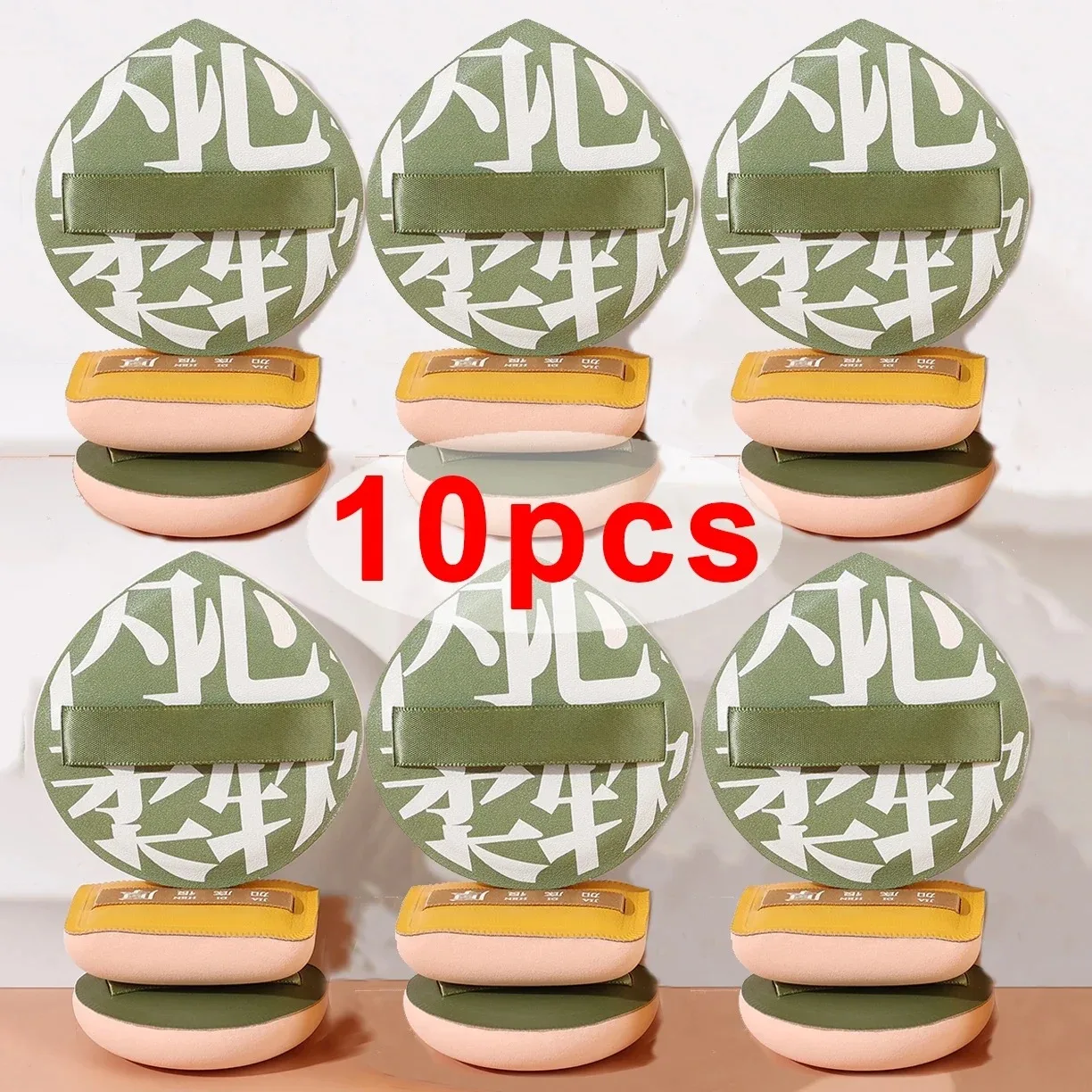 1-10pcs 슈퍼 두꺼운 소프트 메이크업 퍼프 대형 코튼 벨벳 파우더 퍼프 리퀴드 파운데이션 스펀지 화장품 도구 습식 건식 사용 퍼프