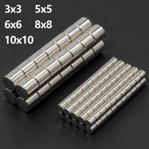 강력한 네오디뮴 자석 N35 NdfeB 영구 자석 원형 초강력 냉장고 자석 DIY 3x3 5x5 6x6 8x8 10x10mm