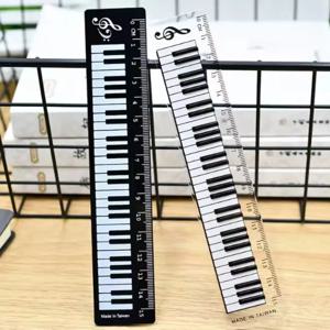 1/3pcs 크리 에이 티브 뮤직 룰러 15cm, 피아노 디자인 측정 도구 및 북마크, 음악가, 사무실, 학교 문구 용품