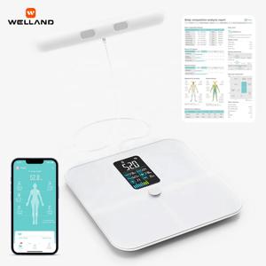 전문가용 고품질 스마트 체중계, 개인 욕실용, 8개 전극, 체지방 측정, 대형 VA 화면, BMI, ITO 글래스