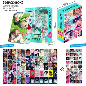 96개/박스 애니메이션 외계인 무대 포토 카드 세트 - 미지 수아 틸 이반 양면 LOMO 카드 팬들을 위한 완벽한 선물