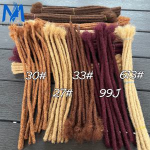 10인치 0.6cm 폭 수제 컬러 레귤러 락스 붙임머리 100% 레미 인모 드레드락 붙임머리 여성/남성 어린이용