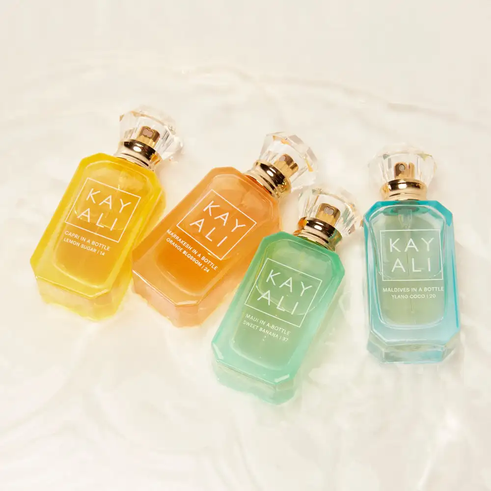 40ml 미니 향수 세트 4x10ml 트로피컬 코코넛 레몬 바나나 오렌지 블라썸 오 드 퍼퓸 여성용 여행용 선물 세트