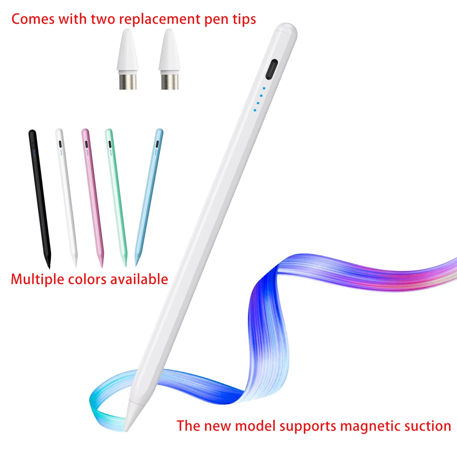 안드로이드 용 범용 스타일러스 펜 IOS 용량 성 스크린 터치 펜 iPad 용 Apple Pencil Huawei Xiaomi Samsung Tablet StyluPen