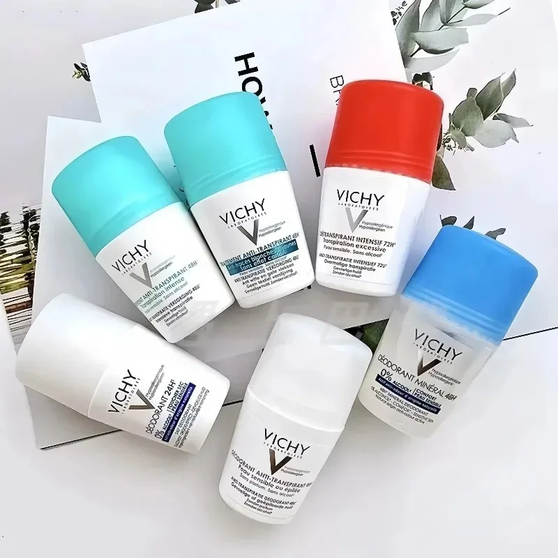 비쉬 50ml 언더암 롤온 볼 편안한 땀 방지 데오도란트 오래 지속되는 신선한 향 무향 건조하고 편안한 선물
