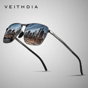 VEITHDIA 브랜드 남성용 빈티지 스포츠 선글라스 편광 UV400 렌즈 안경 액세서리 여성용 남성용 야외 선글라스 V2462
