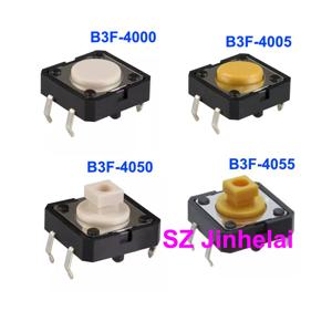 100개 정품 오므론 택타일 스위치 푸시 버튼 마이크로 스위치 B3F-4000 B3F-4005 B3F-4050 B3F-4055