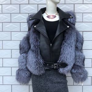 정품 양피 Wholeskin 천연 자켓 조끼 Outwear 럭셔리 여성 2025 겨울 새로운 패션 리얼 폭스 모피 코트