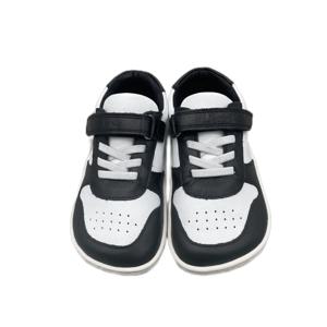 Tipsietoes 소녀와 소년을위한 새로운 2025 봄 정품 가죽 신발 어린이 맨발 운동화 경량 미니멀리스트 탄성 Strape