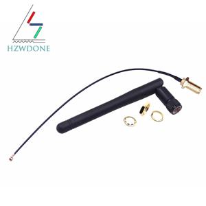 2.4GHz 3dBi WiFi 2.4g 안테나 RP-SMA 남성 무선 라우터+ 17cm PCI U.FL IPX to RP SMA 남성 피그테일 케이블 ESP8266 ESP32
